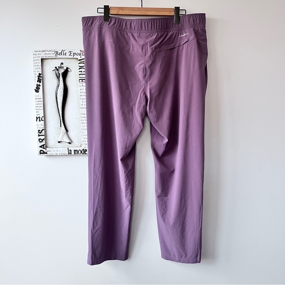 Eddie Bauer Women's Departure Purple Ankle Pants Size XL - Picture 2 of 3